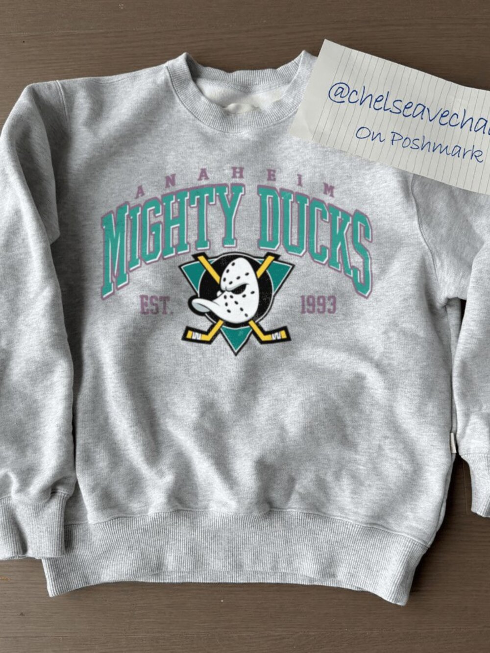 90s Anaheim Mighty Ducks Vintage Logo Sweatshirt, Anaheim Ducks Hockey Shirt Tee